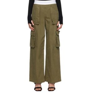 ALEXANDER WANG
Stretch jersey-trimmed wide-leg‎ cargo pants Size 6